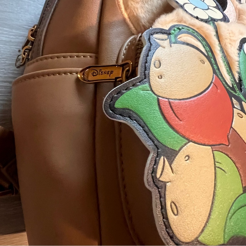 Kids Cartoon Chipmunk Backpack - Brown and Multicolor - Picture 2 of 5